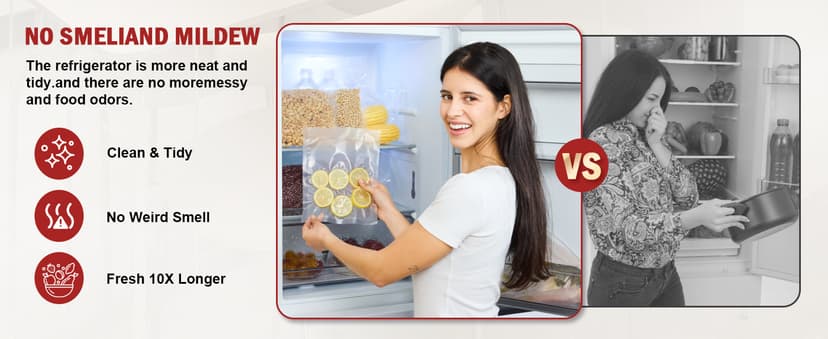 95kpa Vacuum Sealer Machine, Updated 2025 Commercial Fully Automatic Food Sealer, 10-in-1Functions & Powerful Sealing System with Double Heat Seal, Easy-Lock Handle, Built-inCutter and Bag Storage