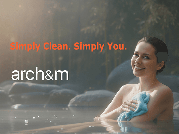 ARCH&M Exfoliating Washcloth Body Scrubber Back Scrubber for Shower Japanese Beauty Washcloth Bath Wash Cloth Korean Exfoliation Luffah Towel Net Sponge Loofah Body Scrub 3 Pack