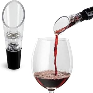 Air Pressure Wine Bottle Opener with Foil Cutter, Wine Aerator Pourer, 2 Vacuum Wine Stoppers, Storage Base (6 PCS), Corkscrew Wine Opener, The Best Wine gifts for Wine Lovers