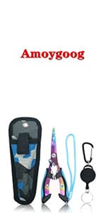 Amoygoog Stainless Steel Fishing Pliers - Needle Nose Plier for Cutting Fishing Line, Multitool Pliers with Sheath and Telescopic Lanyard | Fishing Tools