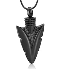 Stainless Steel Memorial Necklace Keepsake Pendant Ash Holder for Pet Human Urn Jewelry Funeral Memorial Gift with Fill Tool Hearbeingt Knife Dagger Urn Necklaces for Men Cremation Jewelry for Ashes B076WW6TZR