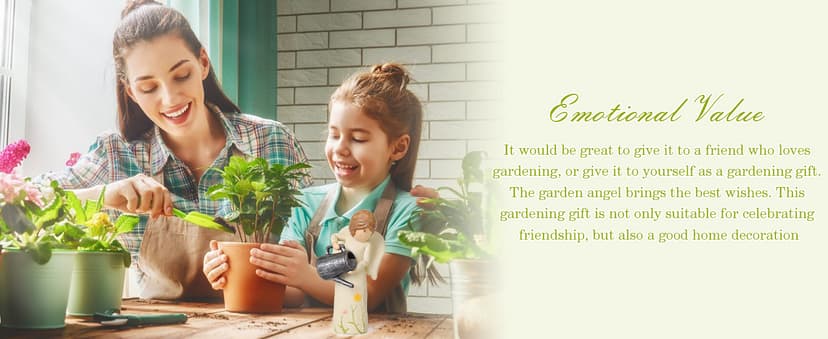 Garden Gifts for Mom, Sisters, Friends, New Home Gift Ideas, Unique Sculpted Hand-Painted Figurine Gardening Gifts for Women, Garden Gift for Gardeners Woman B0DCN2H3B2