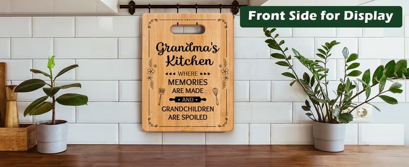 Grandma Gifts, Grandma Birthday Gifts, Unique Grandma Cutting Board, Best Christmas Birthday Mothers Day Gifts for Grandmother from Grandchildren