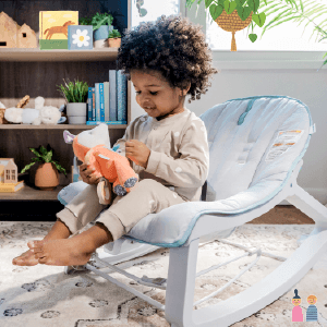 Ingenuity Keep Cozy 3-in-1 Grow with Me Vibrating Baby Bouncer, Seat & Infant to Toddler Rocker, Vibrations & -Toy Bar, 0-30 Months Up to 40 lbs (Weaver)