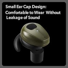 YHKEMA Electronic Shooting Earbuds - Ear Hearing Protection NRR 28dB Bluetooth 5.3 Noise Cancelling & Sound Amplification - Rechargeable Case for Hunting and Range(Green)