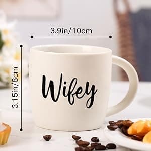 Christmas Gifts for Couples 2025, Wifey Hubby Mugs Set of 2 Coffee Mug, Bridal Shower Gift, Mr and Mrs Coffee Mug, Wedding Couples Gift for Bride Groom, Thanksgiving Gifts