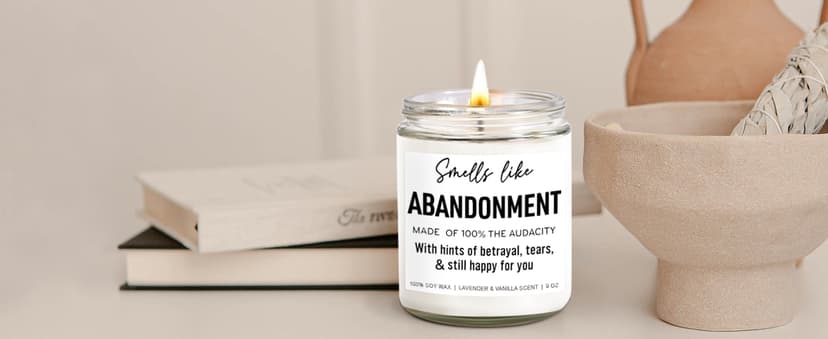 Funny Scented Candle, Coworker Leaving Gifts for Women, Men - Going Away, Goodbye, Farewell Gifts for Coworkers, Friends, Boss, Work Bestie - Retirement, Moving Away Present Ideas - 9 oz