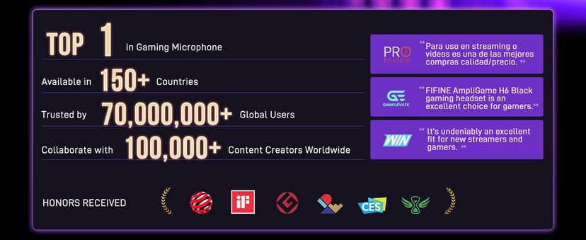 FIFINE Gaming Audio Mixer, Streaming RGB PC Mixer with XLR Microphone Interface, Individual Control, Volume Fader, Mute Button, 48V Phantom Power, for Podcast/Recording/Vocal/Game Voice-AmpliGame SC3