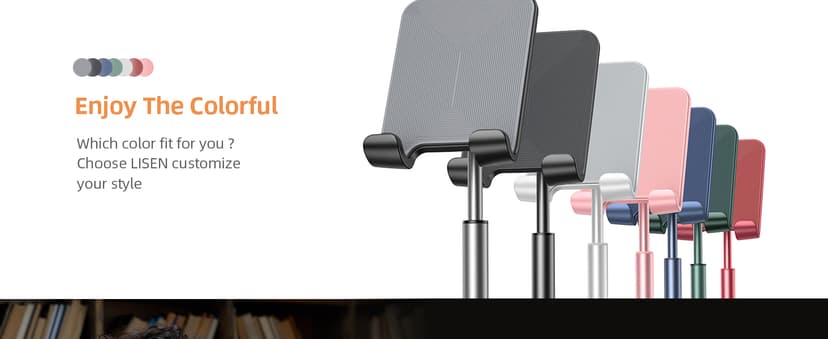 Office Gifts for Women, iPhone Stand, Gadgets for Men, Office Decor, Gaming Desk Accessories for Samsung Fold 8, Switch, iPad LISEN Cell Phone Stand Phone Holder for Desk, Office Decor Gadgets for Men B07Z82895W