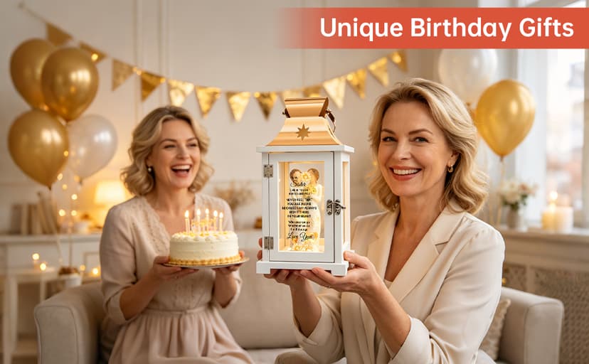 Homazing Sister Gifts Lantern - Unique Sister Gift Ideas for Mothers Day, Christmas, Thanksgiving