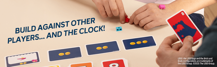 Asmodee Brick Like This! The Official Lego Party Game - A Fast, Fun Building Game for Families, Kids, Teens & Adults, Ages 7+, 2-8 Players, 15 Minute Playtime