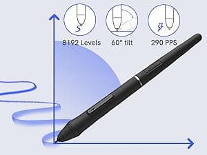 VEIKK VK1200 V2 Drawing Tablet with Screen,11.6-inch Full-Laminated Graphic Drawing Monitor,2 Battery-Free Pens with Tilt Function,6 Customizable Keys,Anti-Glare Glass(Must be Connected to PC to Work)