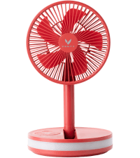 VENTY Portable Fan - Wireless Battery Operated Fan - 4 Speeds - LED Lighting - Carry Case & Remote Control - Cruise Travel - Outdoor Travel RV Power Bank With USB-C Port (Black with Case) B09PMQF5S9