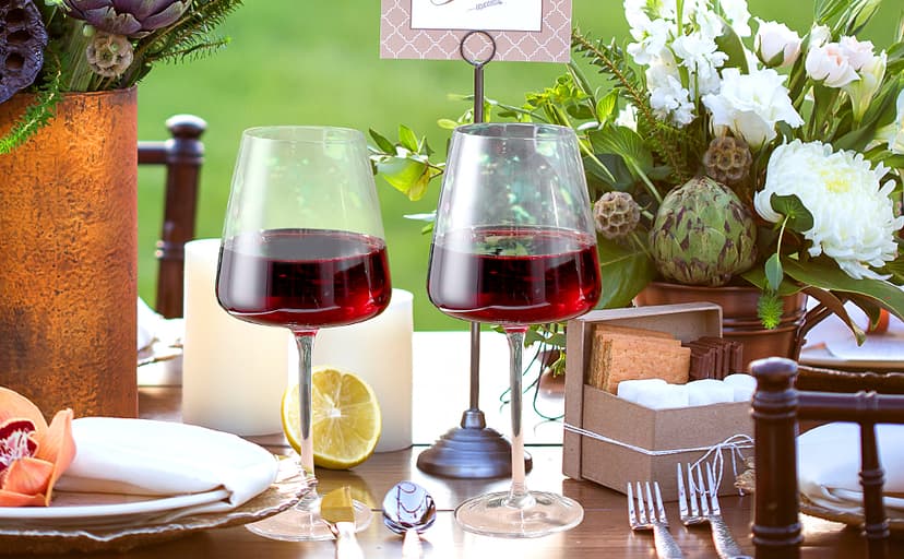 Red wine glasses 19oz Hand Blown Premium Crystal White square wine glass set of 4 Unique Large Wine Glasses Long Stem for men or women Wedding, Anniversary, Christmas Gift Box Give away gifts