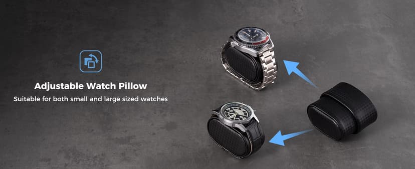 ProCase ProCase Watch Winder for Automatic Watches, Single Automatic Watch Winder Rotator Shaker Box with Quiet Motor and Flexible Pillow, Rotating Watches Case Gifts for Men Women -1 Slot