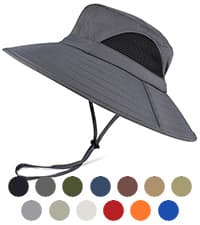 EINSKEY Wide Brim Sun Hat, UPF 50+ UV Protection Waterproof Packable Bucket Hat for Men & Women, Fishing Hiking Beach Garden