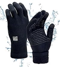 DRYMILE HYLA Waterproof Dexterity Gloves – All-Weather Wool Blend Gloves for Men & Women – Touchscreen & Non-Slip Grip – Hiking, Cycling, Fishing, Hunting & Work.