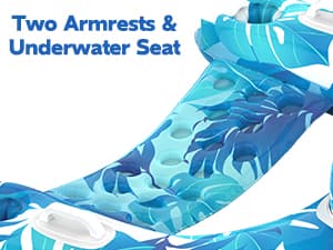 Pool Floats, 3 Pack Inflatable Pool Float Chairs with Cupholders & Handles, Pool Floats Adult & Kids Perfect for Pool Lake & Rivers, Pool Toys Party, Relaxing Inflatable Chair for Swimming Pool