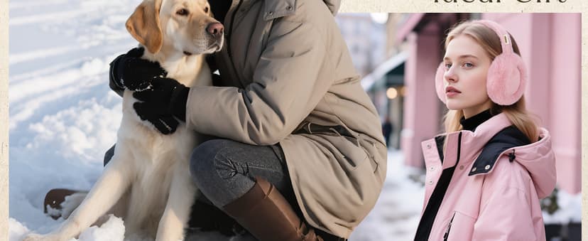 VEKDA Ear Muffs for Winter Women Fuzzy Ear Warmers Foldable Cute Earmuffs