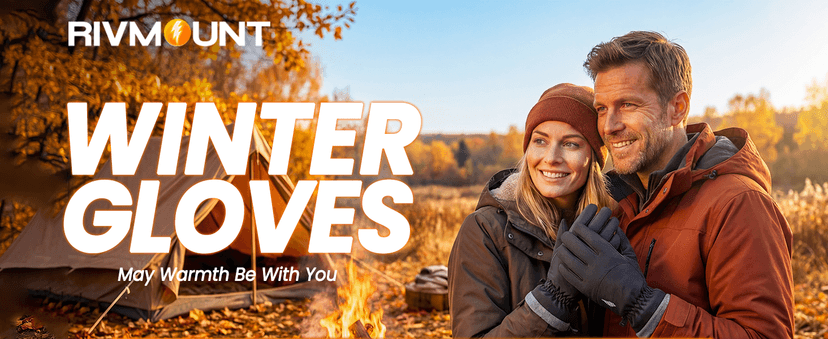 rivmount Winter Waterproof Ski Snow Warm Gloves for Women Men, Windproof Cold Weather Thermal with Touchscreen Fingers, for Running Driving Cycling Hiking Biking Outdoor Sports Daily Work