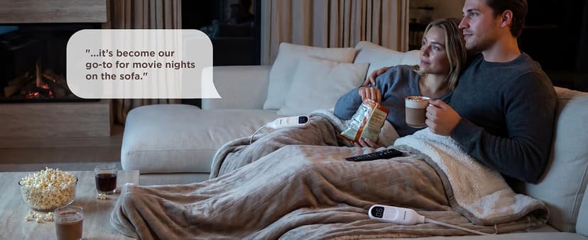 Bedsure Heated Blanket Throw Blanket - Fast Heating Electric Blanket, GentleSoft Flannel Heated Throw with 4 Time Settings, 6 Heating Settings, Warm Gifts for Grandma (50x60 inches, Grey)