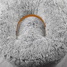 Plush Faux Fur Bean Bag Chairs, Memory Foam Filled Sofa Chair Shape Bean Bag for Adults/Teens/Kids, Ultra-Soft Lazy Sofa for Living Room Bedroom College Dorm, Grey