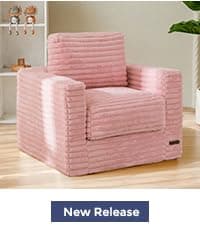 MAXYOYO Kids Bean Bag Chair, Floral Shaped Bean Bag Sofa, Plush Faux Fur Toddler Couch with Petal Backrest for Boys Girls, Stuffed Cozy Sofa for Nursery, Bedroom, Pink