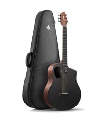 Donner 41” Acoustic Guitar Bundle for Beginners Adults with Online Lesson, 4/4 Full Size Steel Acustica Guitarra with Gig Bag, Tuner, Strap, Strings, Picks, Capos, Cutaway, Natural, DAG-1C/DAD-110C