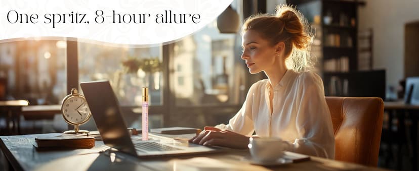 Pheromones Perfumes for Women, 4-pack Giftbox Perfume Set, Amber Vanilla, Saffron Amber, Woody Citrus, Spicy Sandalwood, 1.64fl. Enhanced Scents Pheromone Cologne for Men&Women,Travel Size Perfumes