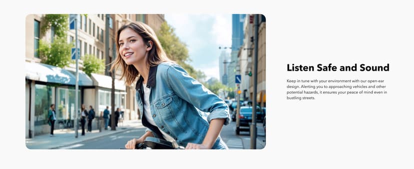 Soundcore V20i by Anker Open-Ear Headphones, Adjustable Ear Hooks, Ultra-Comfort, Snug Fit, Powerful Sound, Clear Calls, IP55, 36H Playtime, Bluetooth 5.4 Wireless Earbuds, Multipoint Connection