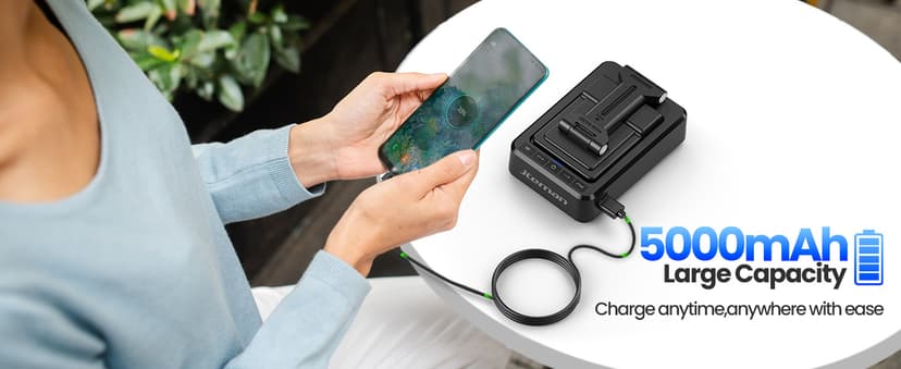 JTEMAN Cell Phone Stand with Bluetooth Speaker and Charging Function,Bluetooth Audio Power Bank Bracket,Birthday Gifts for Men Women,Kitchen Gadgets for Most Phones and Tablets-Black