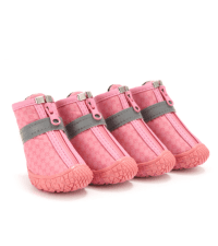 Hcpet Dog Shoes, Dog Boots & Paw Protectors for Winter Snowy Days, Rainy Weather, Outdoor Anti-Slip Sole Dog Booties for Hardwood Floor Black-Leg 1