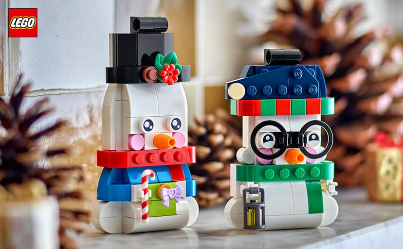 Christmas Craft, Building Toys, Girls & Boys, Ages 6+, Christmas Tree Decoration with Hanging Rings, 168 pieces LEGO Snowman Ornaments 40812 B0G2KJ8V5R