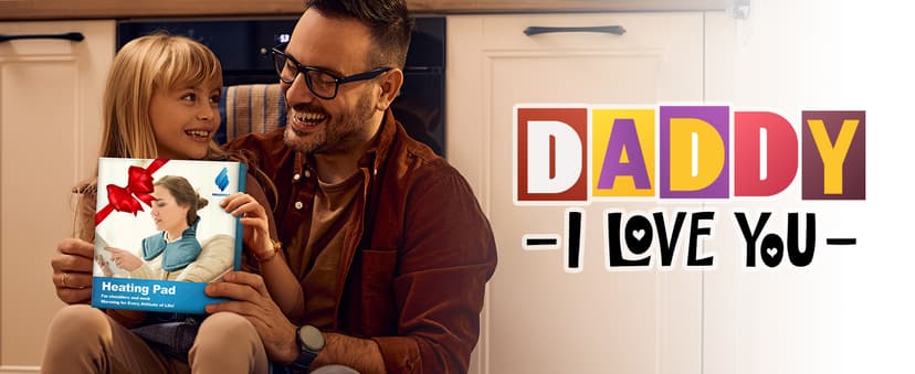 NIUONSIX Heating Pad for Neck and Shoulders and Back, Birthday Gifts for Women Mom Wife Men Dad, Weighted Electric Heated Wrap for Pain Relief and Daily Relax, 6 Heat Settings 4 Timers Auto Off, Blue