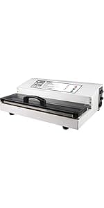 Weston Brands Vacuum Sealer Machine for Food Preservation & Sous Vide, Extra-Wide 5mm Bar for Sealing Bags up to 16" Wide, 935 Watts, Commercial Grade Pro 2300, Stainless Steel (65-0201)