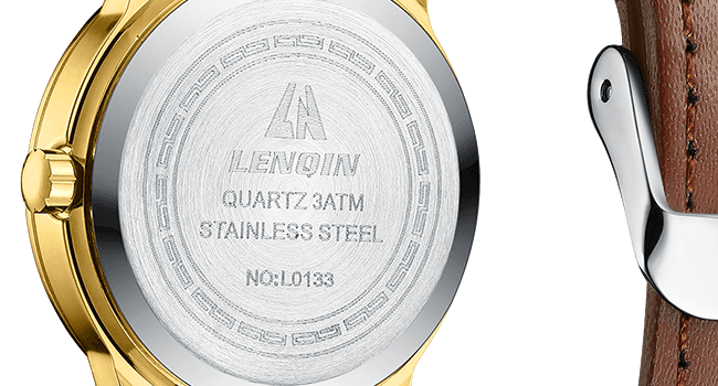 LN LENQIN Ladies Watches Analog Quartz Watch for Women Waterproof Women's Wrist Watches Easy Reader Womens Watch with Leather Strap