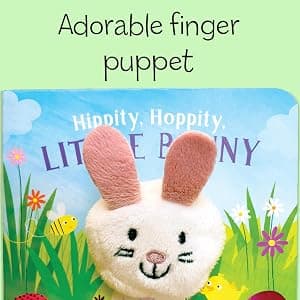 Hippity, Hoppity, Little Bunny - Finger Puppet Board Book for Easter Basket Gifts or Stuffer Ages 0-3 1680524771
