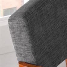 FAGAGA Accent Chair Set of 2 with Table, Living Room Chairs with Soft Seat and Armrests for Living Room Bedroom Reading Room Waiting Room, Grey (AC01)