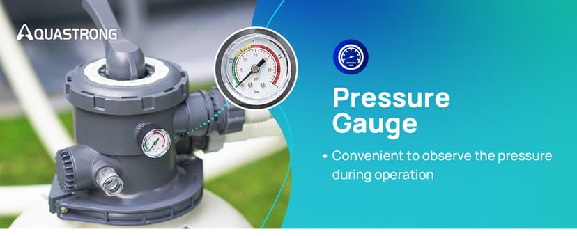 AQUASTRONG Sand Filter Pump for Above Ground Pool, Pool Pumps Above Ground,Pool Sand Filter with 6-Way Valve,Improved Circulation and Filtration, 12in, 1/2HP 2500 GPH with Timer