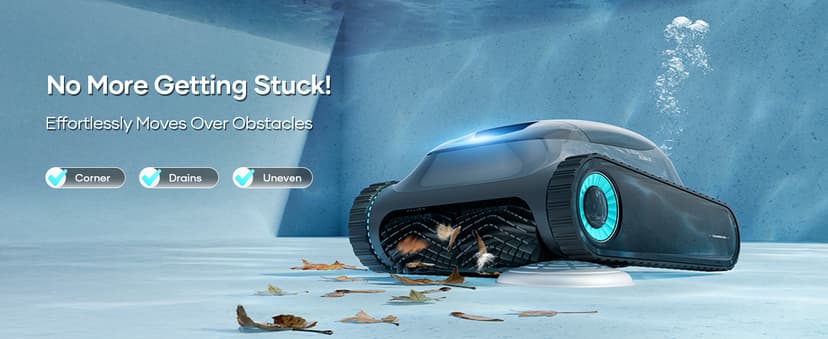 (2025 Upgrade) Aiper Scuba S1 Robotic Pool Cleaner, Wall & Waterline Cleaning, Double Filtration, Extended 180-Min Battery Life, Smart Navigation, App Support, OTA Upgrade