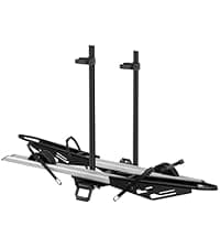 Bike Rack for Car Hitch Mount - Young Electric 2 Ebike Rack Heavy Duty Platform Carrier 200lb Capacity, Smart Tilting & One Hand Folding Bicycle Racks for SUV, Minivan, RV, Fits 5-Inch Fat Tires