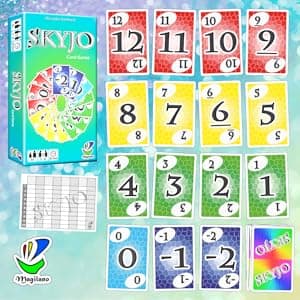 magilano SKYJO, Fun Card Game for Young and Least Young, Fun Game Parties in The Circle of Friends and Family.