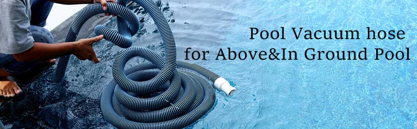 Pool Vacuum Hose With Swivel Cuff 1-1/2" Diameter 18FT Flexible Heavy Duty Pool Vacuum Cleaning Hose Perfect for Above&In Ground Swimming Pool