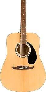 Fender FA-25CE Dreadnought Acoustic Electric Guitar, Beginner Guitar, with 2-Year Warranty, Includes Built-in Tuner and On-Board Volume and Tone Controls, Comes with Free Lessons, Natural