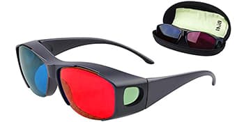BIAL Red-blue 3D Glasses/Cyan Anaglyph Simple style 3D Glasses 3D movie game-Extra Upgrade Style