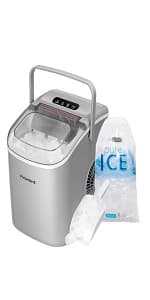 VIVOHOME Electric Dual Blades Ice Crusher Shaver Snow Cone Maker Machine Silver 440lbs/hr for Home and Commercial Use