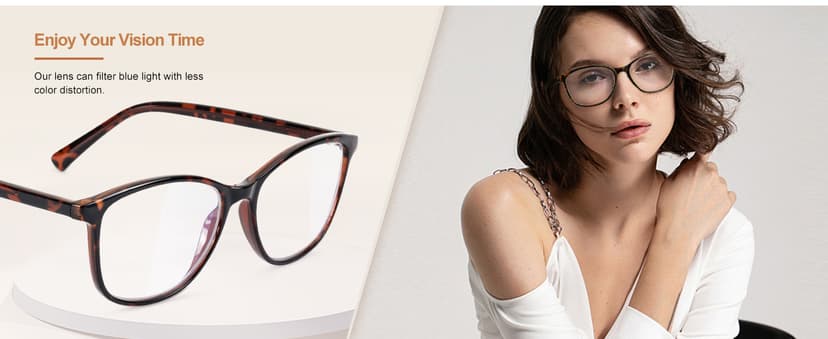 Madison Avenue Blue Light Blocking Glasses Anti Eyestrain UV Glare Blue Light Glasses for Women TV Phone Computer Gaming Eyeglasses Liberty (Crystal Brown)