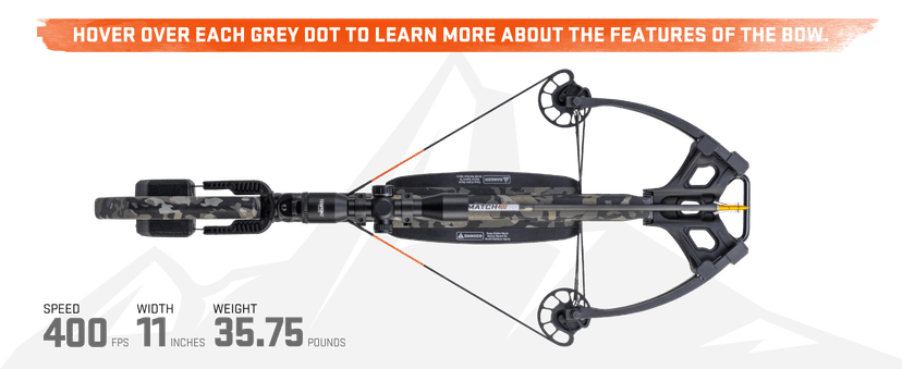Wicked Ridge by TenPoint Commander 400, Peak XT - 400 FPS - Includes Pro-View 400 Lighted Scope, ACUdraw Crank Cocking Device & Three Match 400 Carbon Arrows