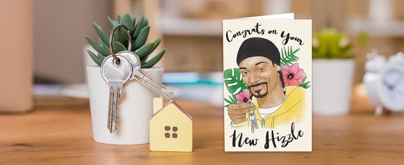 Funny Congratulations Card for New Homeowners,Blank Inside for Personal Message,Great Housewarming Gift With Envelope New Home Card,Congrats Housewarming Gift for Couples,Friends B0CJBW2QSY