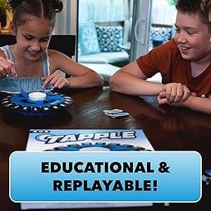 USAOPOLY The Original TAPPLE, The Fast-Paced Family Board Game,Choose a Category & Race Against The Timer to be The Last Player,Learning Word Game for Ages 8 & Up, 2-8 Players, 15-20 Minute Play Time